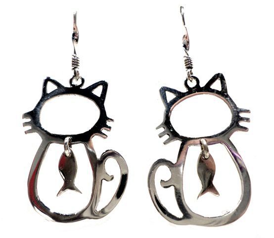Cat earrings